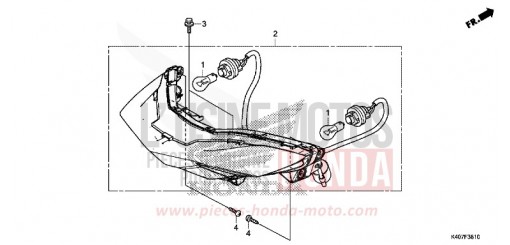 REAR COMBINATION LIGHT (NSS125DF/ADF/ADH) NSS125ADF de 2015